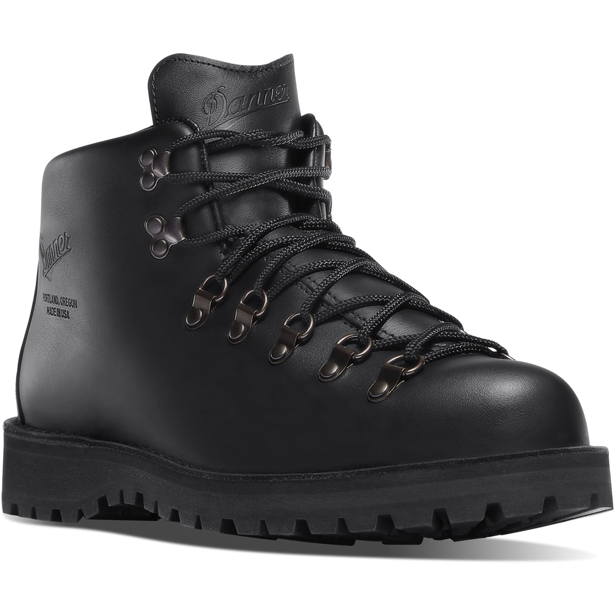 Botas Montaña Danner Hombre Mexico - Mountain Light GORE-TEX Negros - BUOQP8516